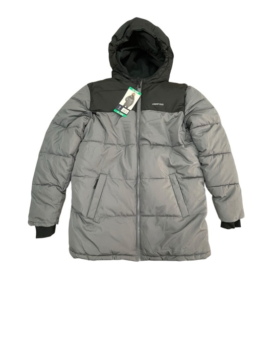 Lands' End Other - Lands' End YOUTH PARKA Hooded Puffer Jacket in Gray Black Youth size XL (18/20)